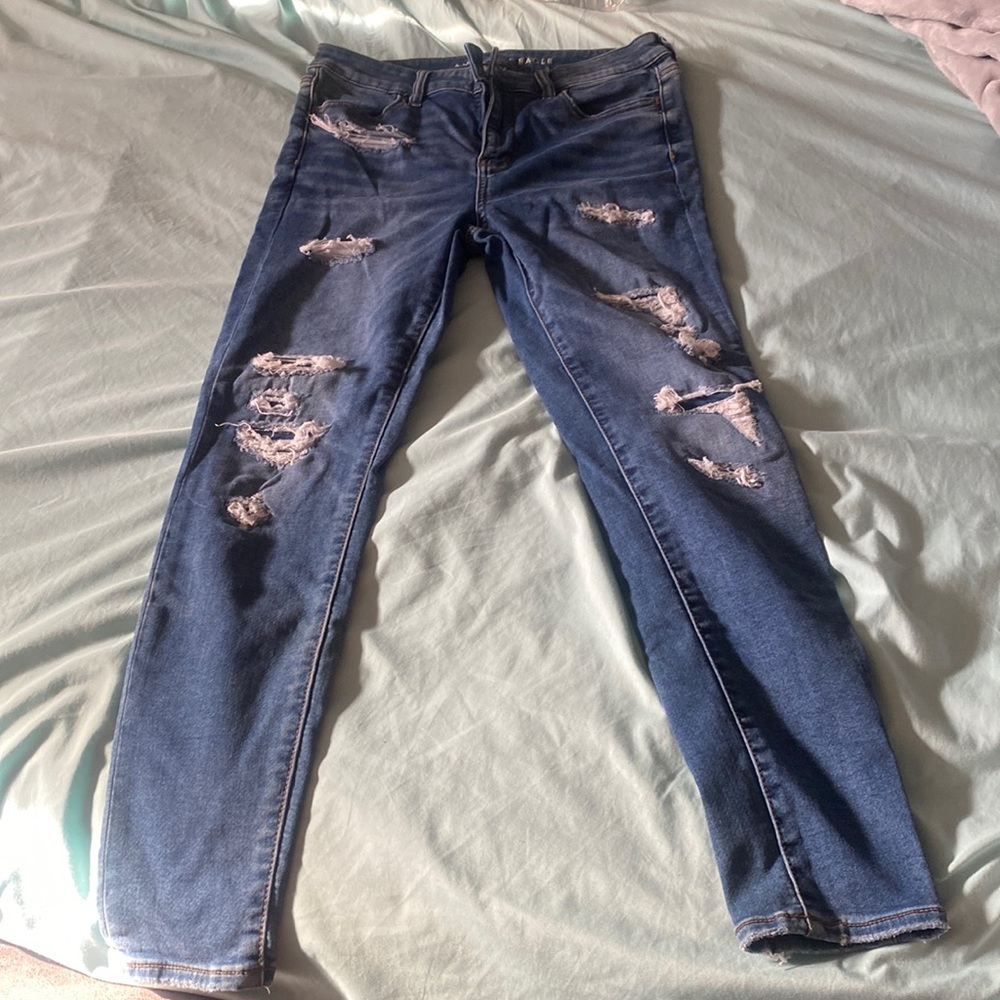 AE JEAN SIZE 10 REGULAR HI-RISE JEGGING